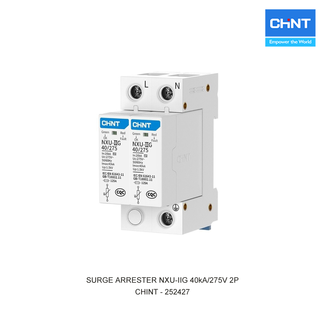SURGE ARRESTER NXU-IIG 40kA/275V 2P
