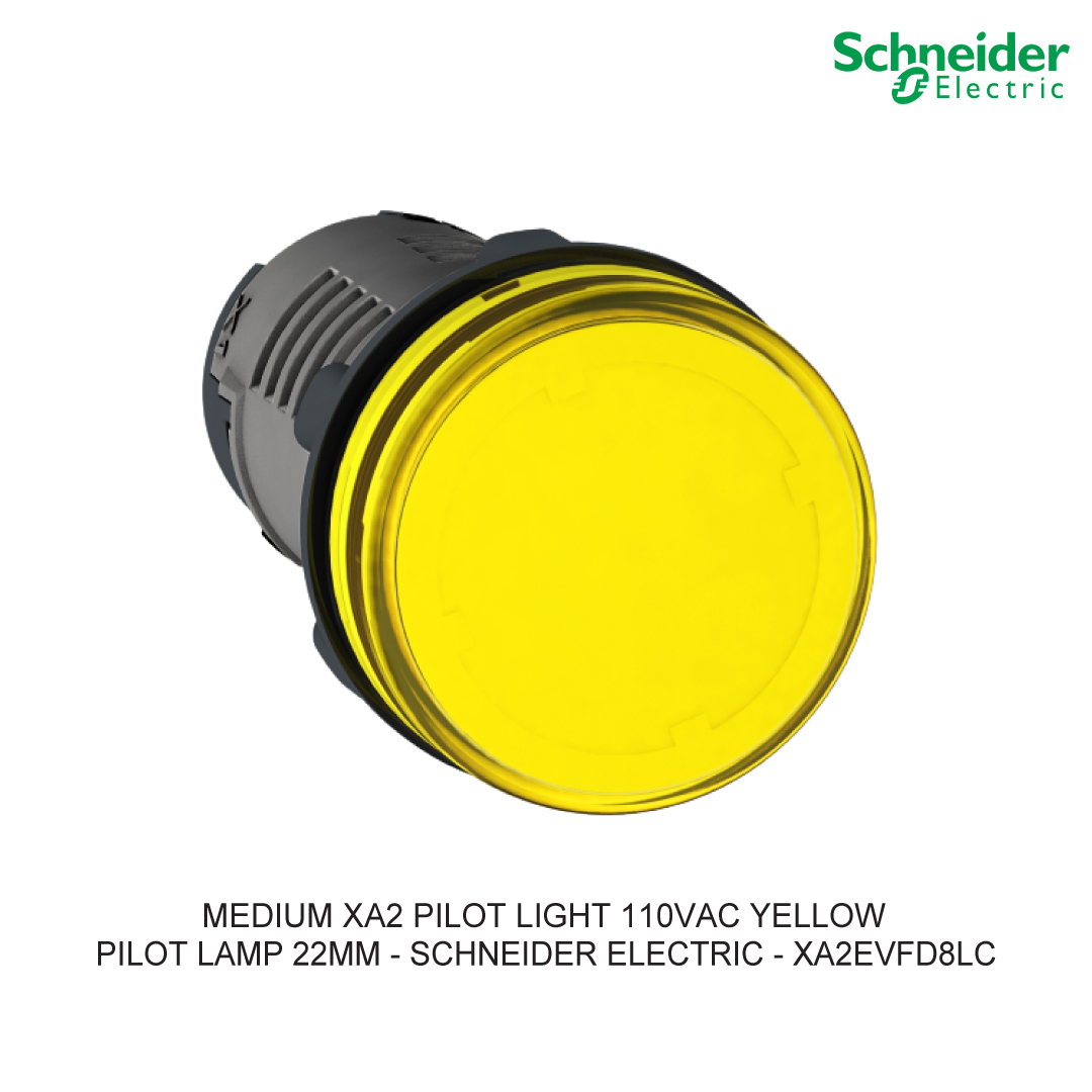 MEDIUM XA2 PILOT LIGHT 110VAC YELLOW