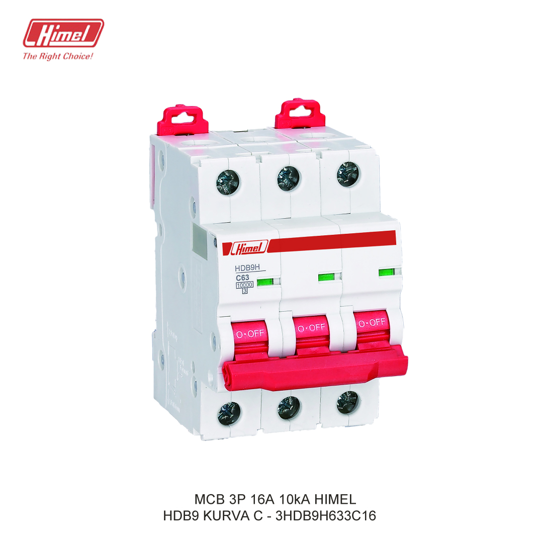 MCB HIMEL HDB9-63 C 3P 16A 10kA