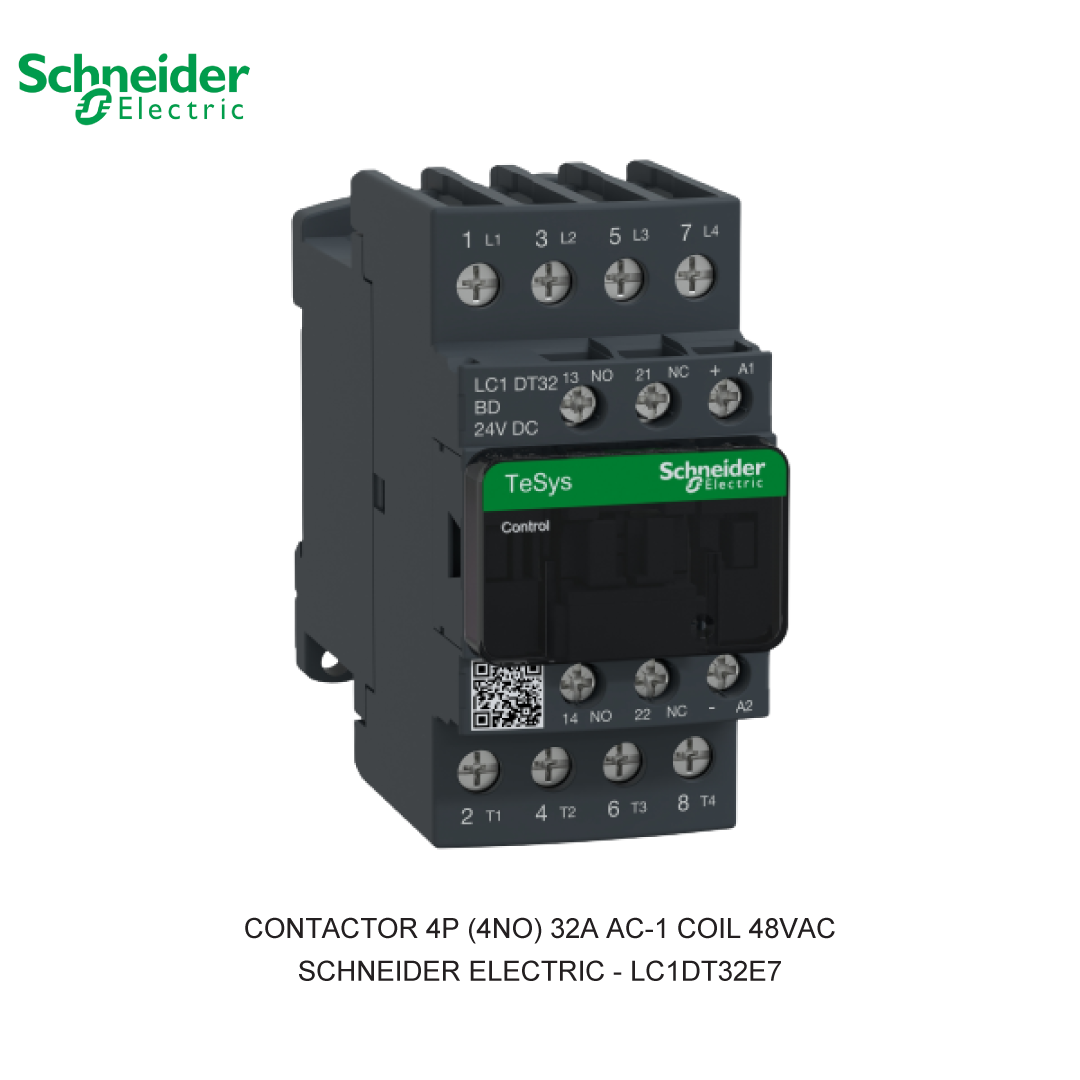 CONTACTOR 4P (4NO) 32A AC-1 COIL 48VAC