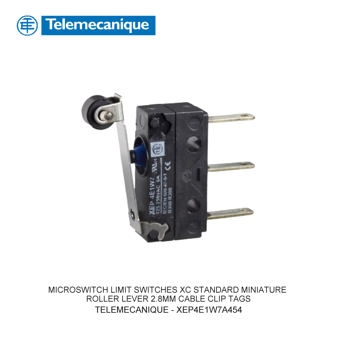 MICROSWITCH LIMIT SWITCHES XC STANDARD MINIATURE ROLLER LEVER 2.8MM CABLE CLIP TAGS