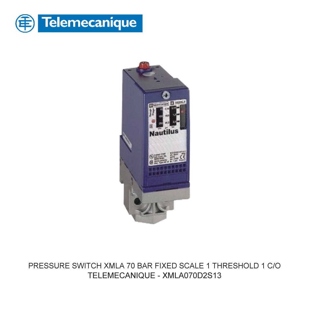 PRESSURE SWITCH XMLA 70 BAR FIXED SCALE 1 THRESHOLD 1 C/O