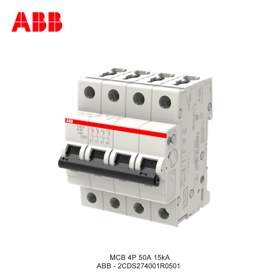 MCB 4P 50A 15kA CURVA D