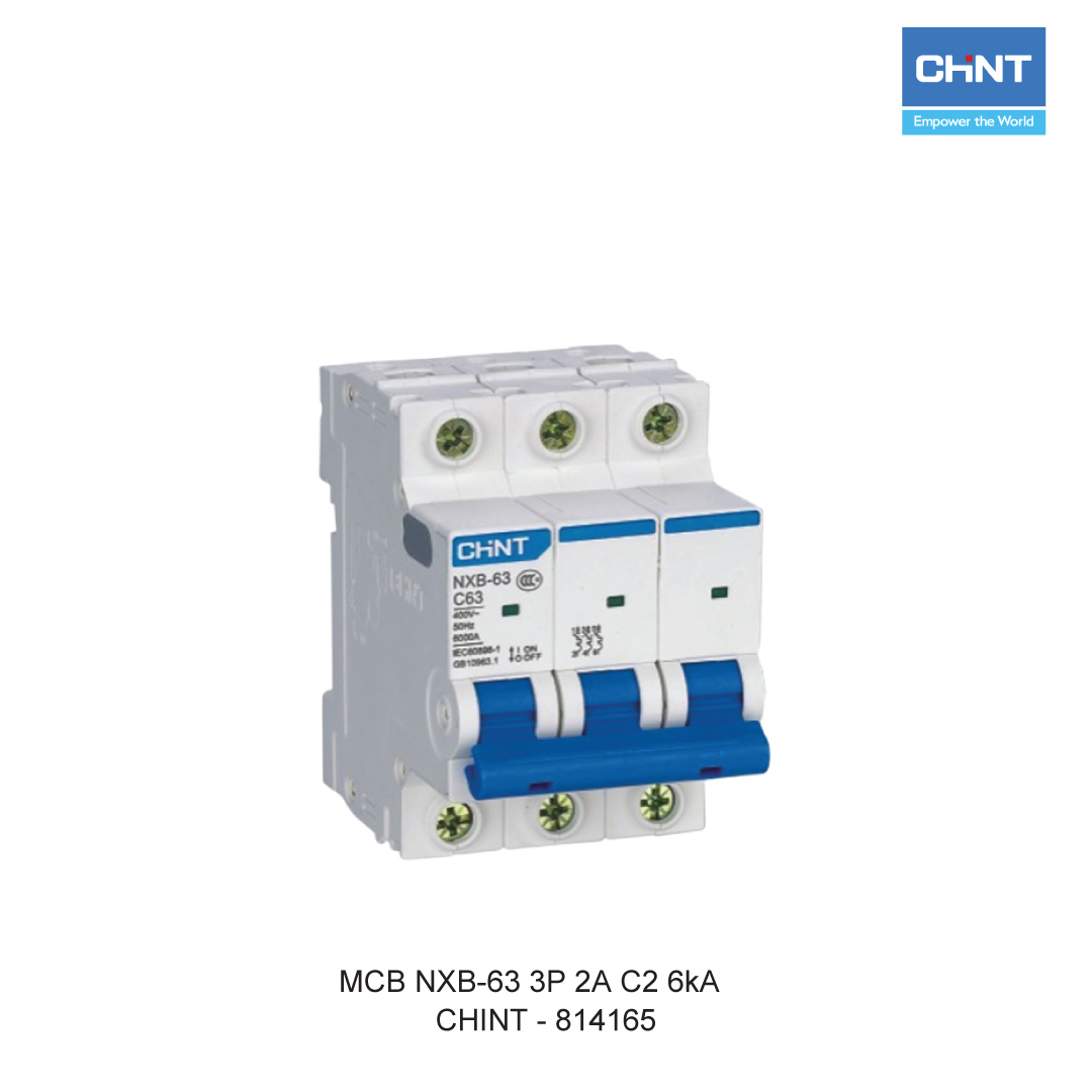 MCB NXB-63 3P 2A C2 6kA