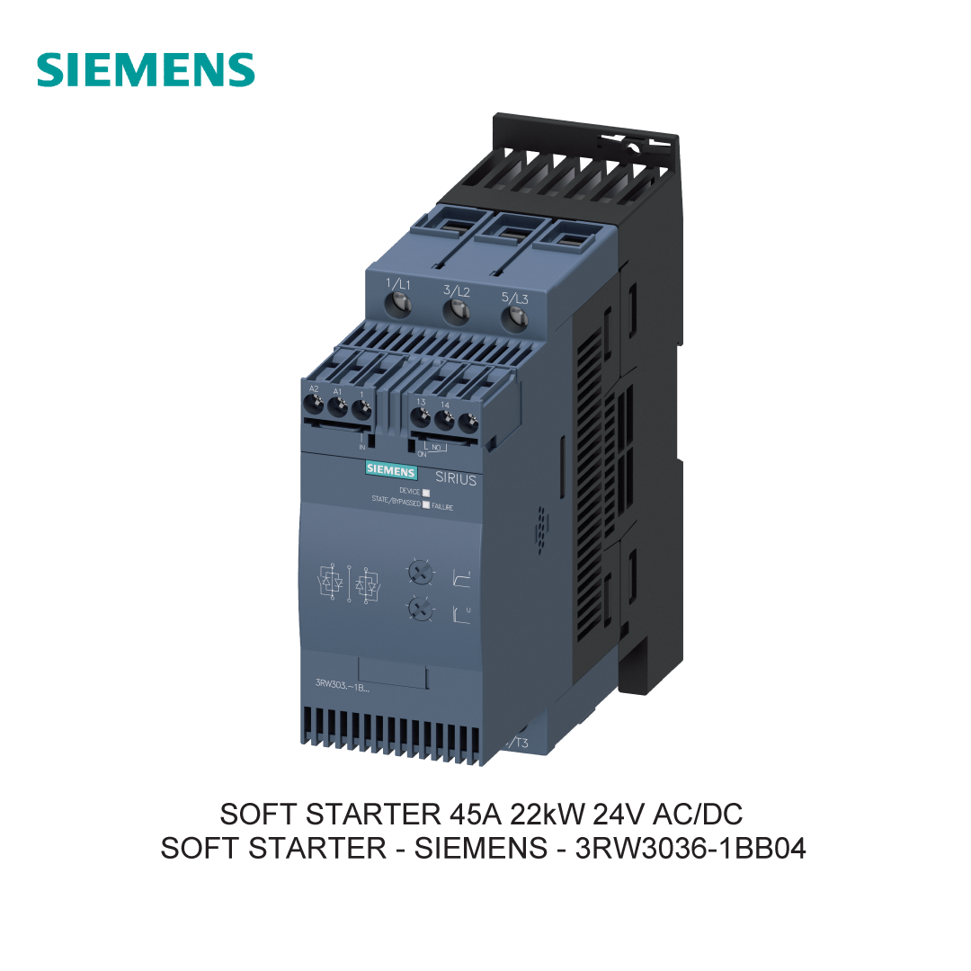 SOFT STARTER 45A 22kW 24V AC/DC