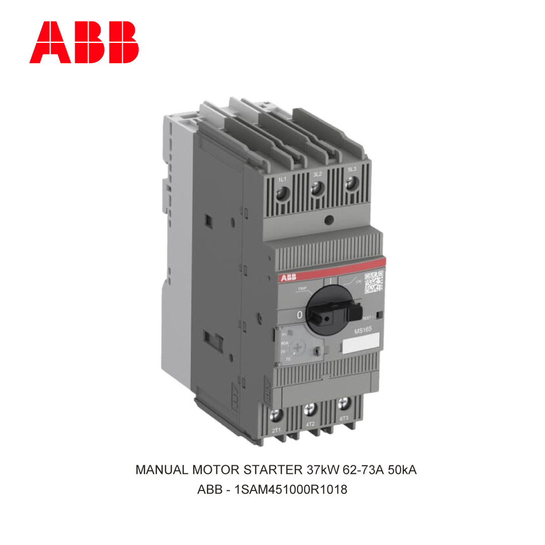 MANUAL MOTOR STARTER 37kW 62-73A 50kA