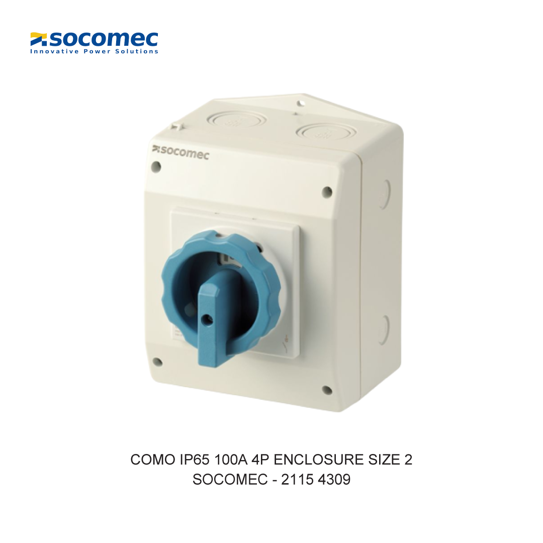 COMO IP65 100A 4P ENCLOSURE SIZE 2