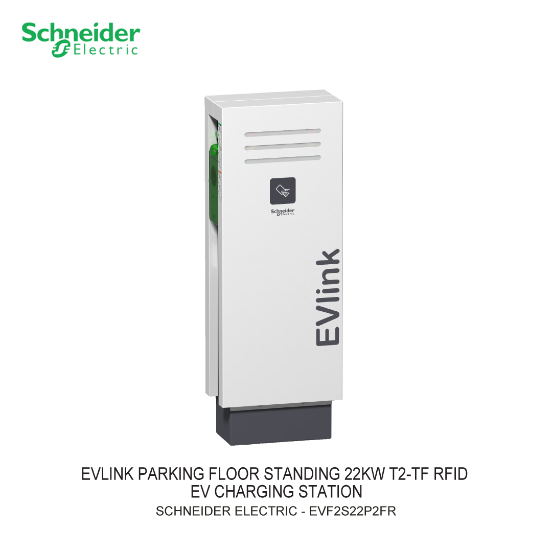 EV CHARGING EVLINK PARKING FLOOR STANDING 22KW T2-TF RFID EV CHARGING STATION