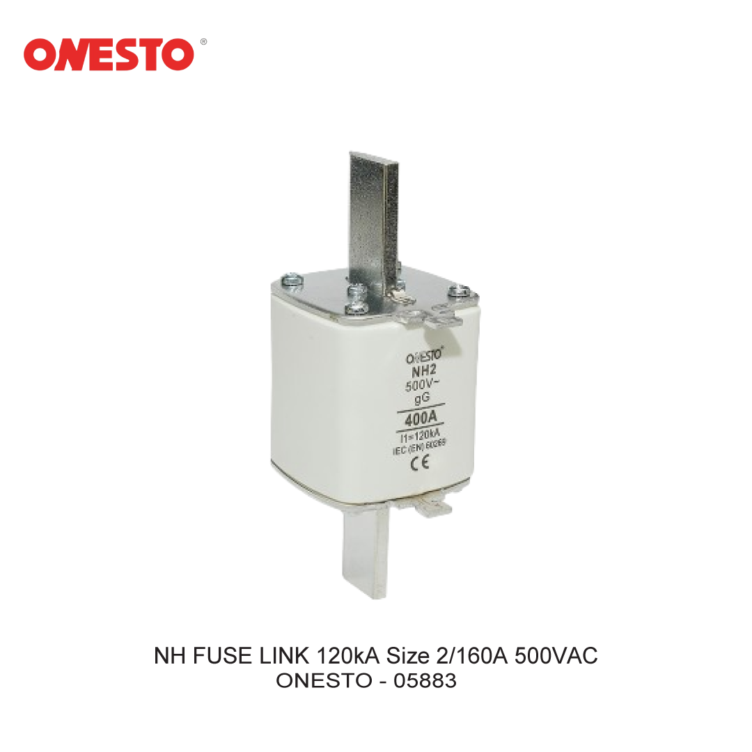 NH FUSE LINK 120kA Size 2/160A 500VAC
