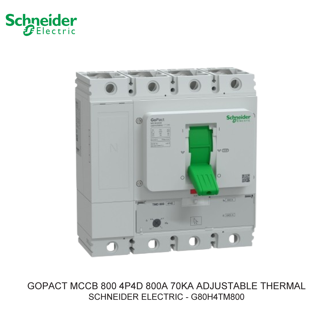 GOPACT MCCB 4P4D 800A 70KA ADJUSTABLE THERMAL