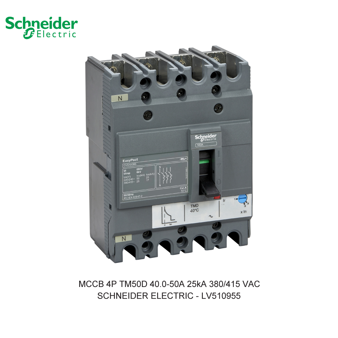 MCCB 4P TM50D 40.0-50A 25KA 380/415VAC