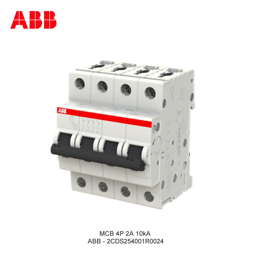 MCB 4P 2A 6kA/10kA CURVA C