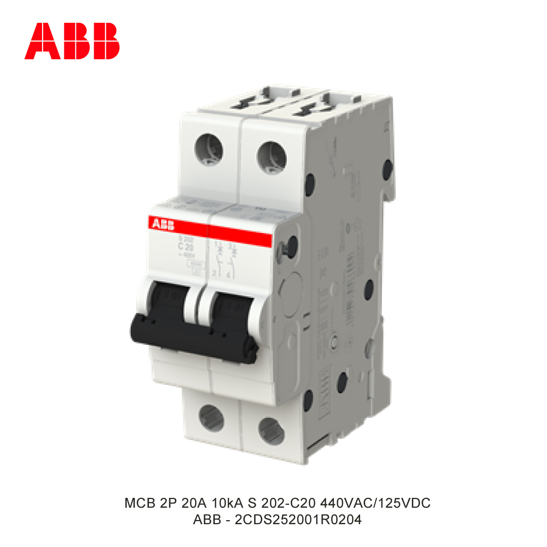 MCB 2P 20A 6kA/10kA CURVA C