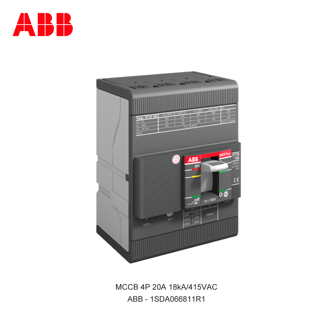 MCCB 4P 20A 18kA/415VAC