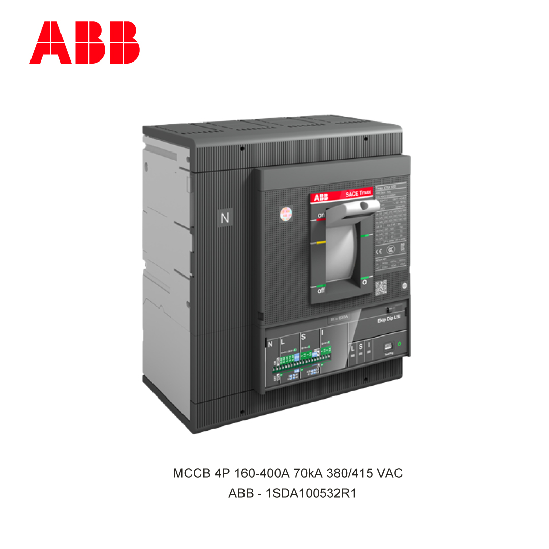 MCCB 4P 160-400A 70kA 380/415 VAC