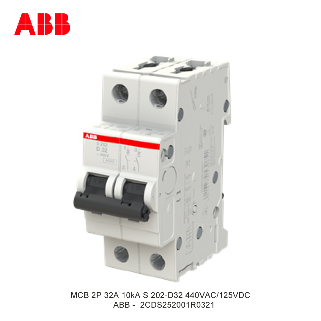 MCB 2P 32A 6kA/10kA CURVA D