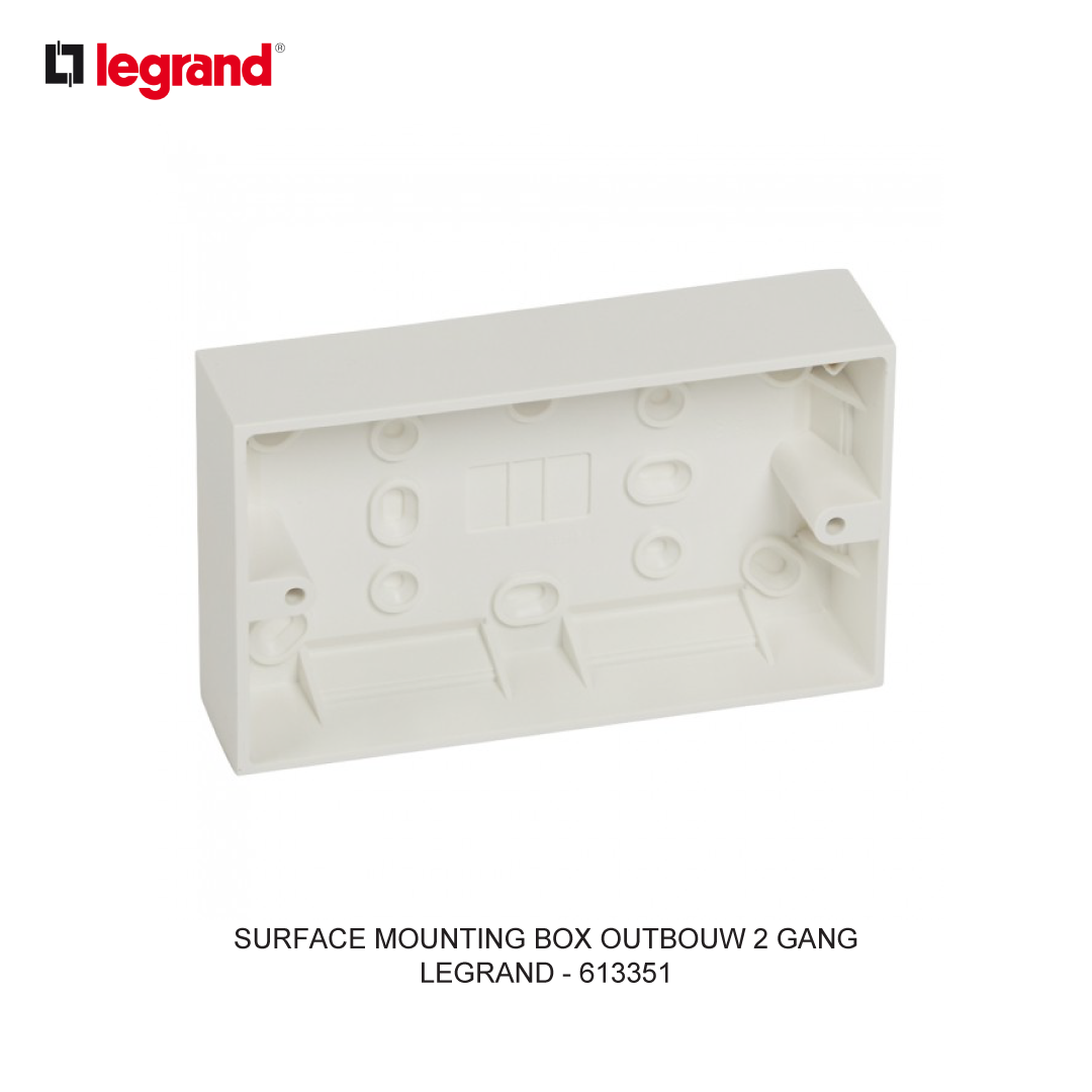 SURFACE MOUNTING BOX OUTBOUW 2 GANG