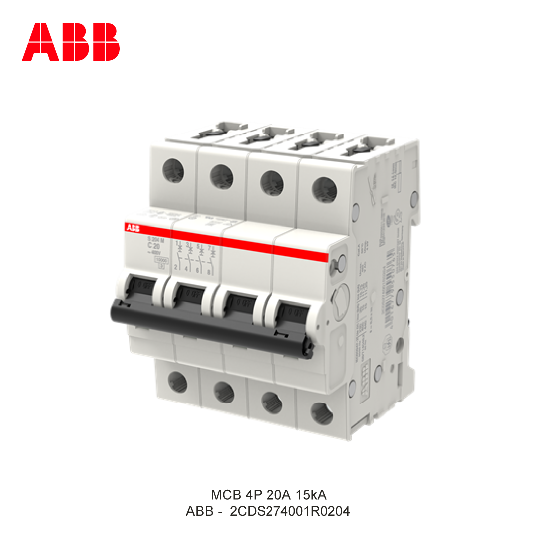 MCB 4P 20A 15kA KURVA C
