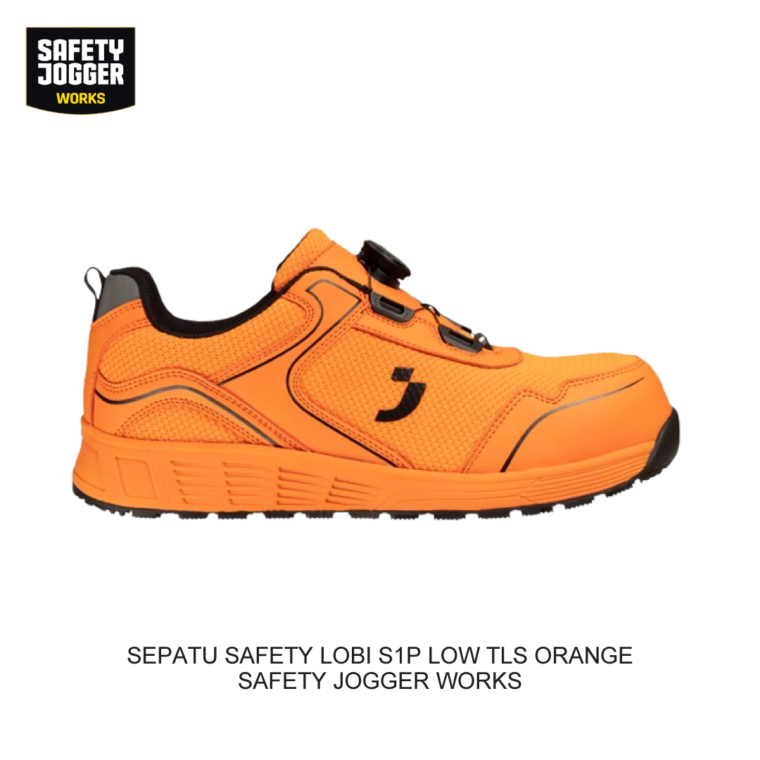 SEPATU SAFETY LOBI S1P LOW TLS ORANGE