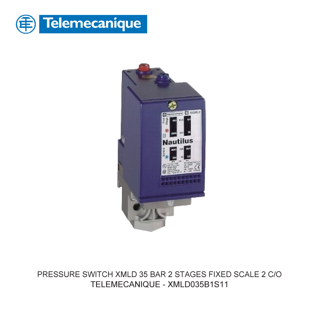 PRESSURE SWITCH XMLD 35 BAR 2 STAGES FIXED SCALE 2 C/O
