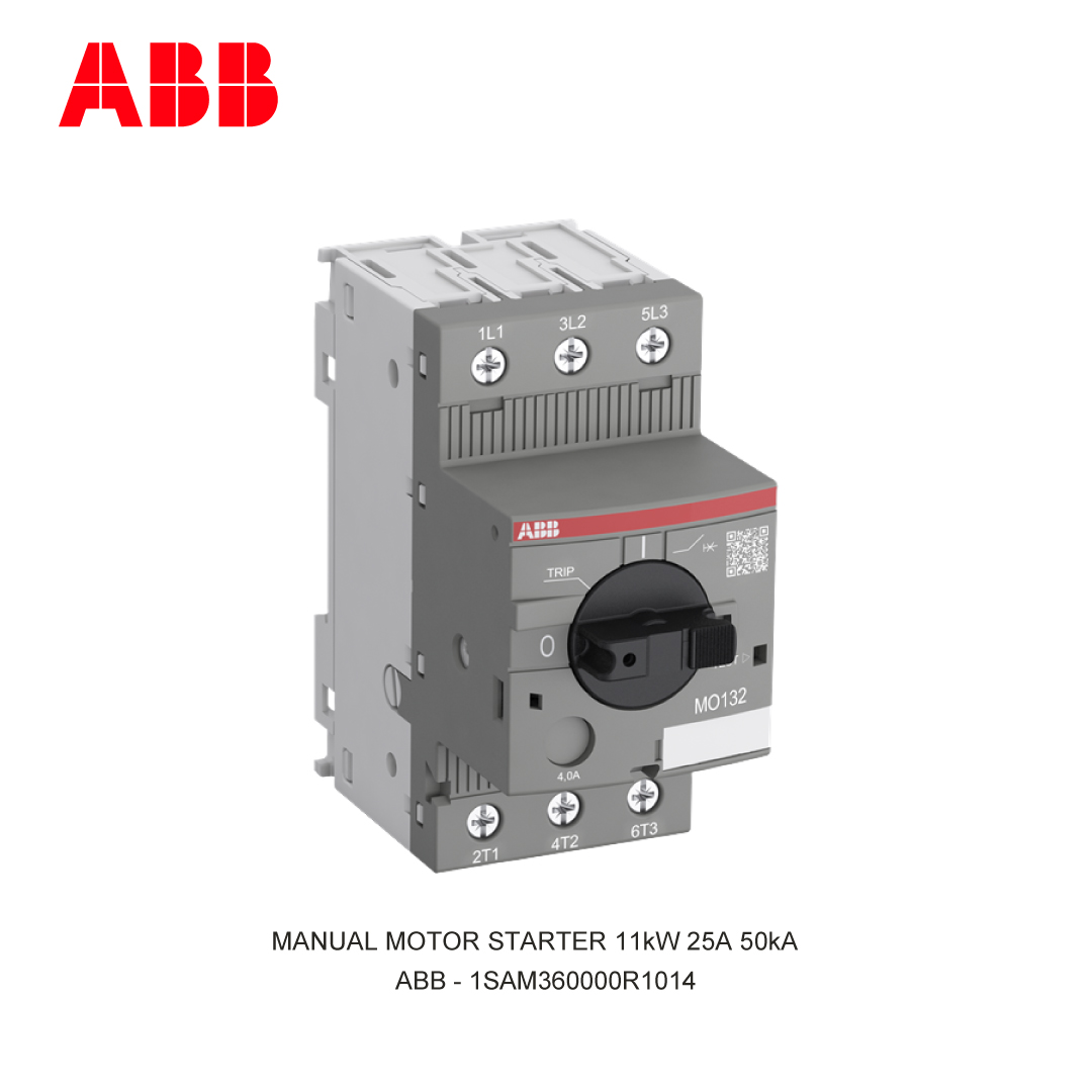 MANUAL MOTOR STARTER 11kW 25A 50kA