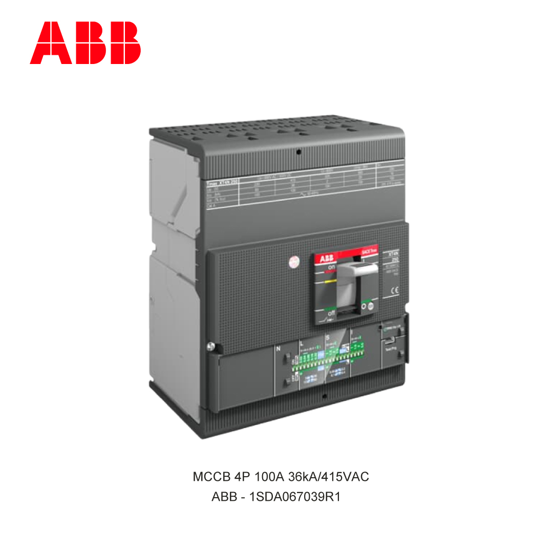 MCCB 4P 100A 36kA/415VAC
