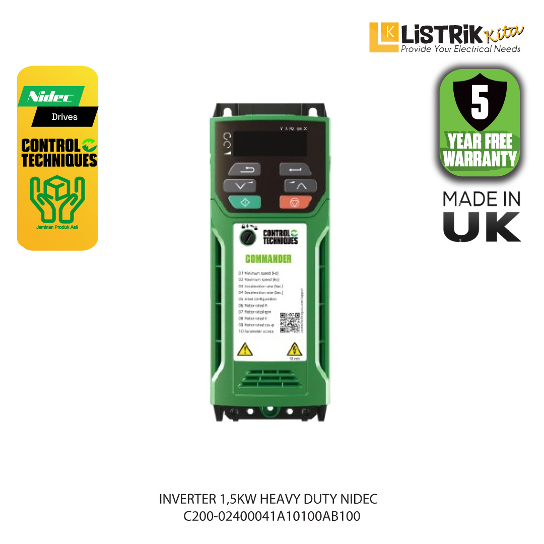 INVERTER COMMANDER C200 1,5KW 4,1A 400V