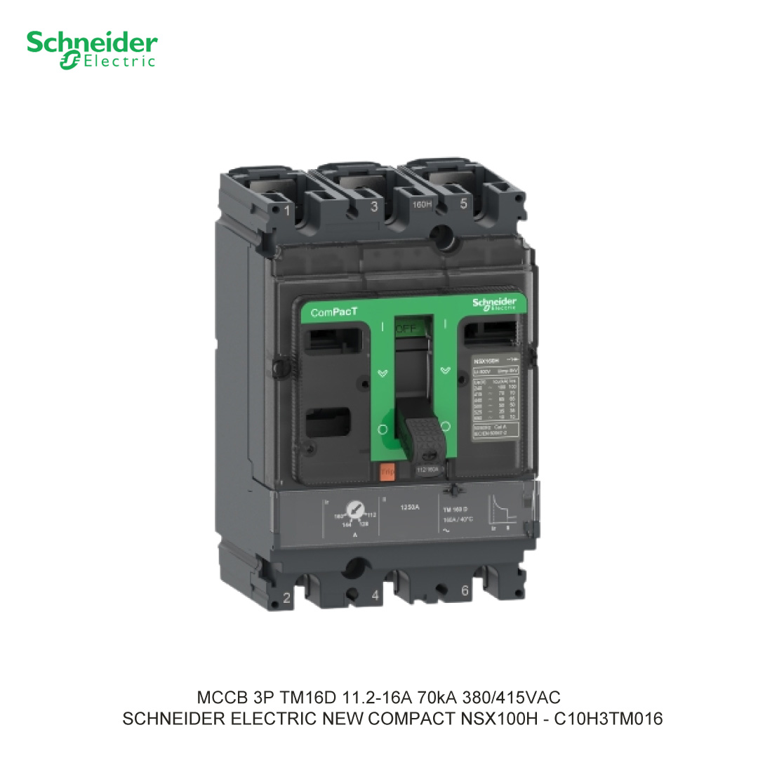 MCCB 3P TM16D 11.2-16A 70KA 380/415VAC