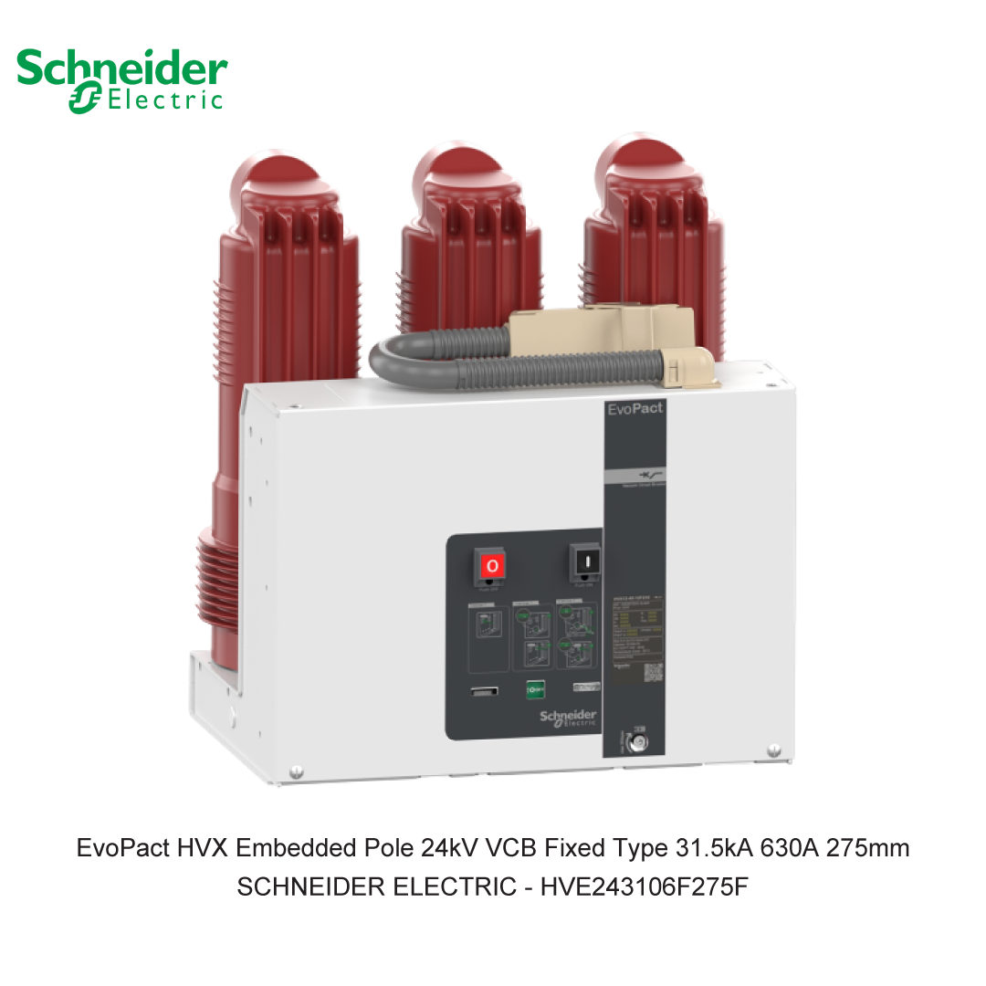 EvoPact HVX Embedded Pole 24kV VCB Fixed Type 31.5kA 630A 275mm