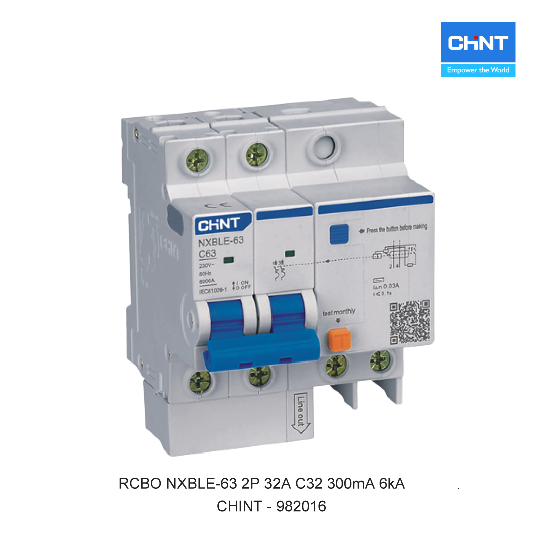 RCBO NXBLE-63 2P 32A C32 300mA 6kA