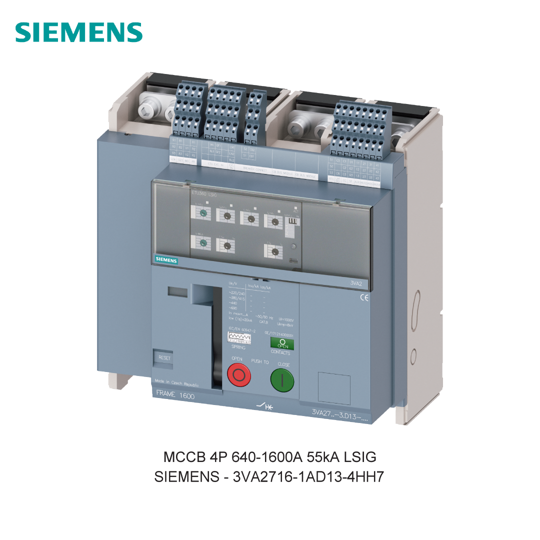 MCCB 4P 640-1600A 55kA LSIG