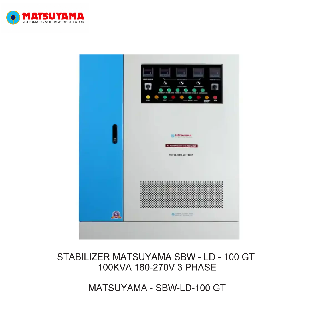 STABILIZER MATSUYAMA SBW - LD - 100 GT 100KVA 160-270V 3 PHASE