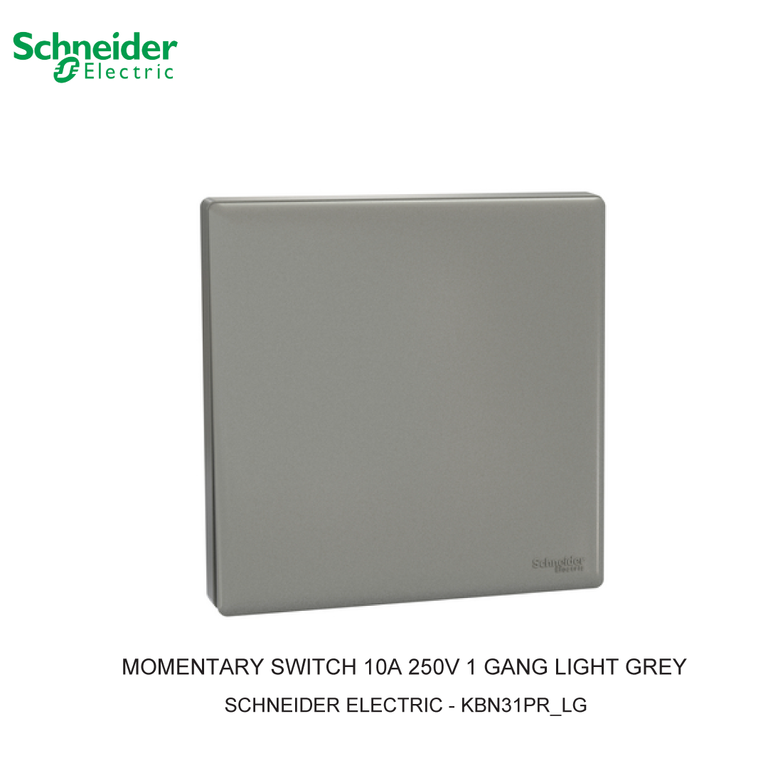 MOMENTARY SWITCH 10A 250V 1 GANG LIGHT GREY VIVACE E