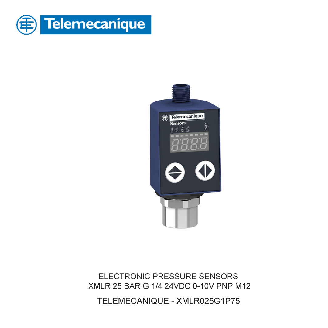 ELECTRONIC PRESSURE SENSORS XMLR 25 BAR G 1/4 24VDC 0-10V PNP M12