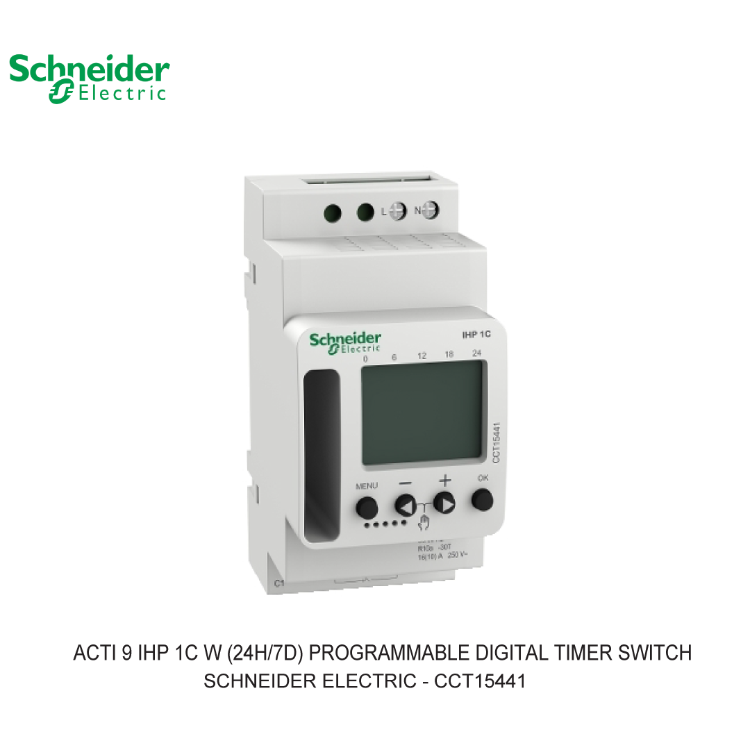 ACTI 9 IHP 1C W (24H/7D) PROGRAMMABLE DIGITAL TIMER SWITCH