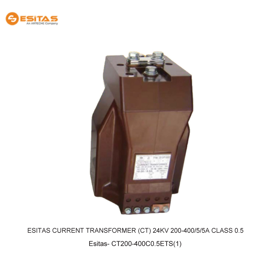 ESITAS CURRENT TRANSFORMER (CT) 24KV 200-400/5/5A CLASS 0.5