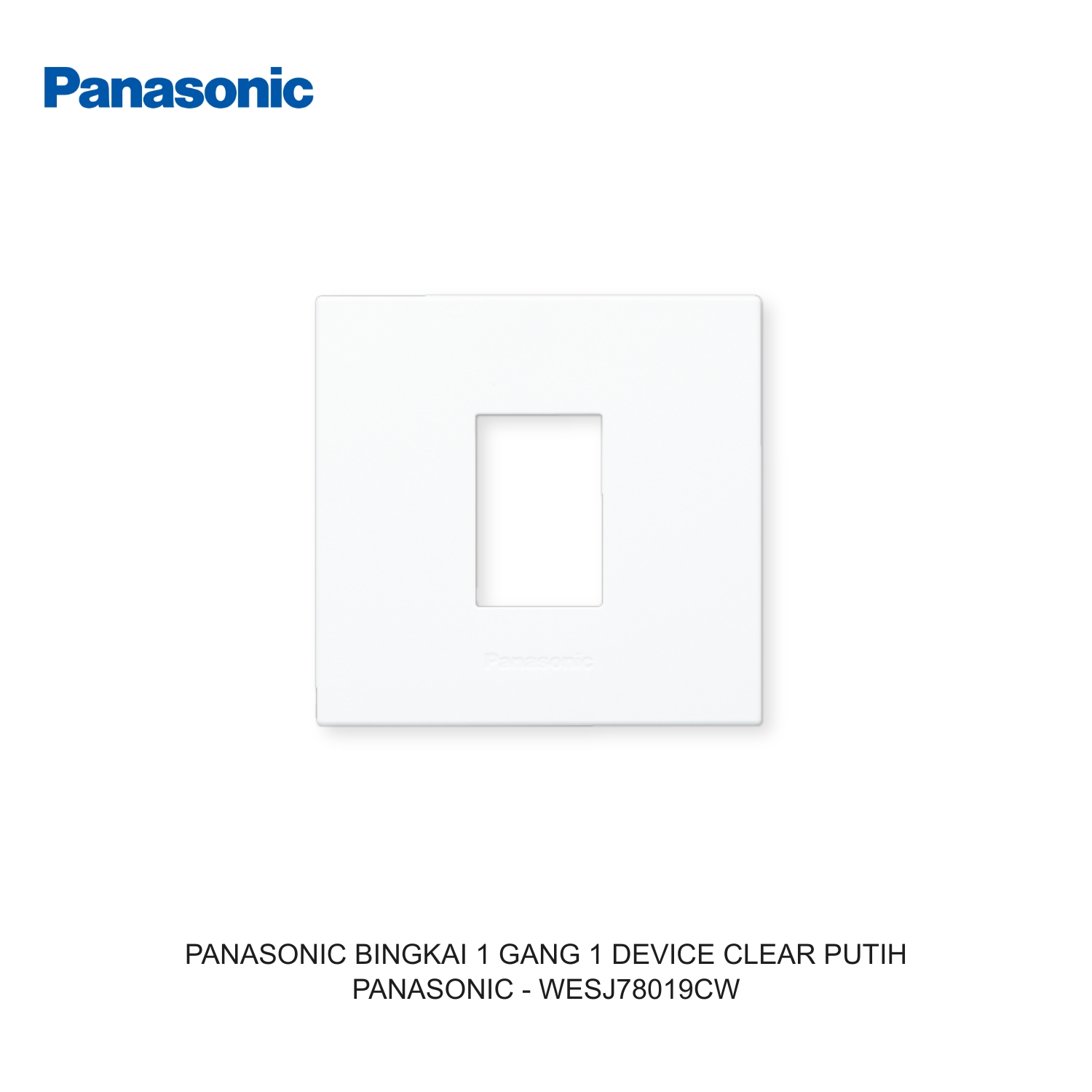 PANASONIC FRAME 1 GANG 1 DEVICE CLEAR WHITE