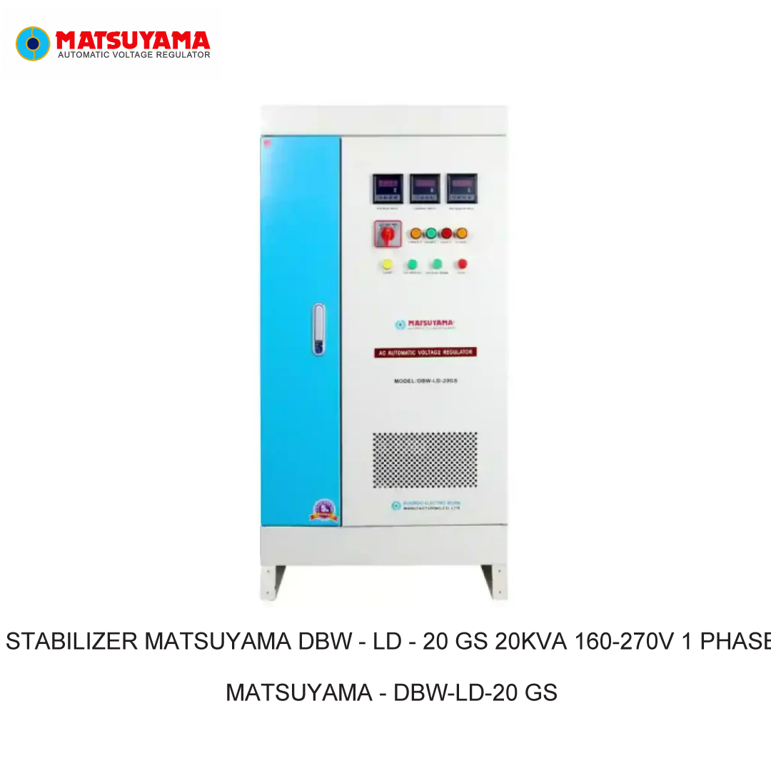 STABILIZER MATSUYAMA DBW - LD - 20 GS 20KVA 160-270V 1 PHASE