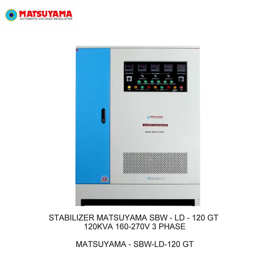 STABILIZER MATSUYAMA SBW - LD - 120 GT 120KVA 160-270V 3 PHASE