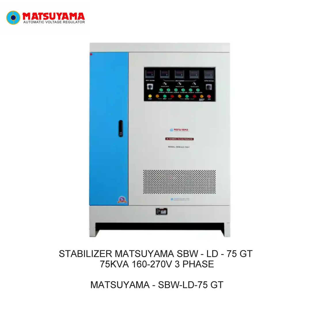 STABILIZER MATSUYAMA SBW - LD - 75 GT 75KVA 160-270V 3 PHASE