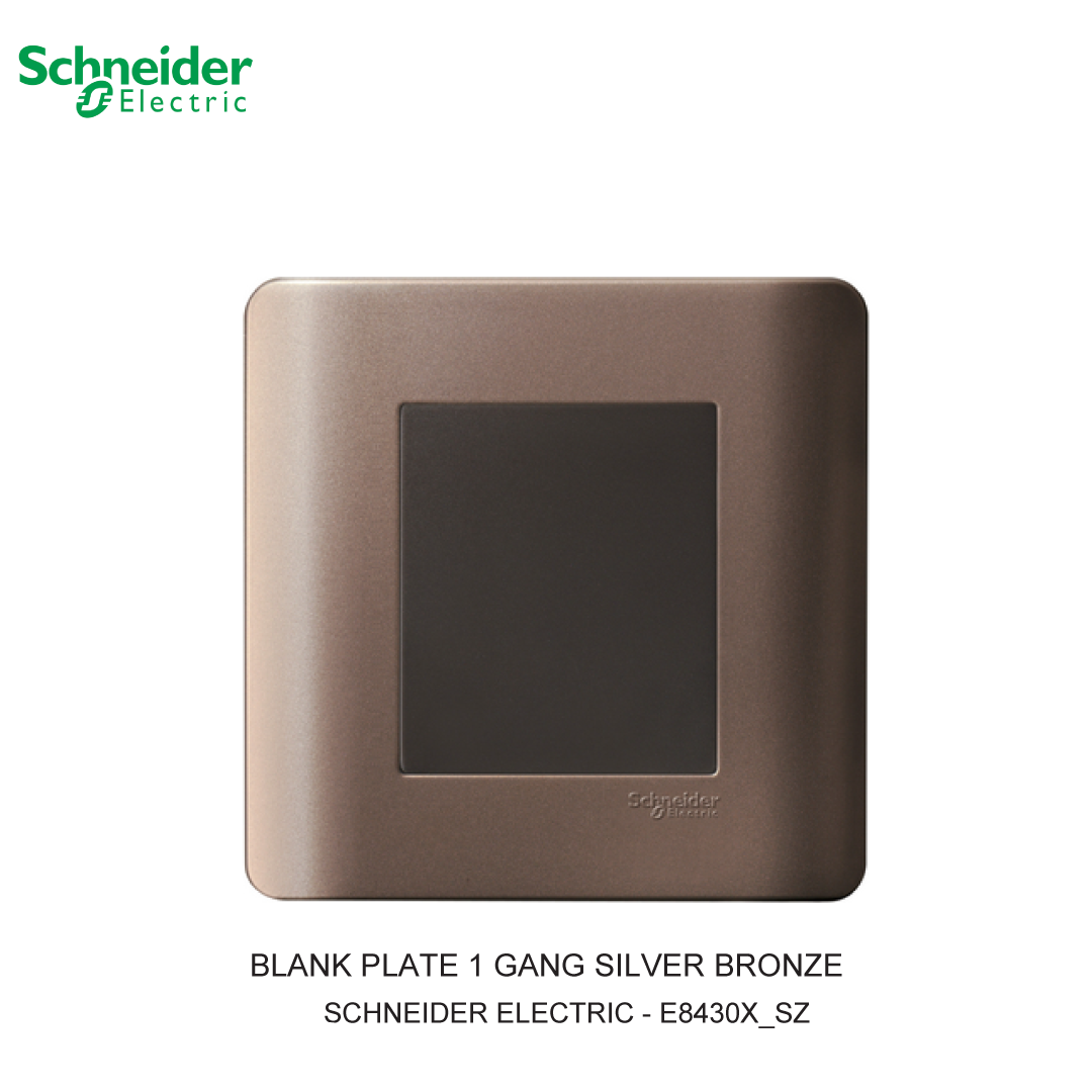 BLANK PLATE 1 GANG SILVER BRONZE