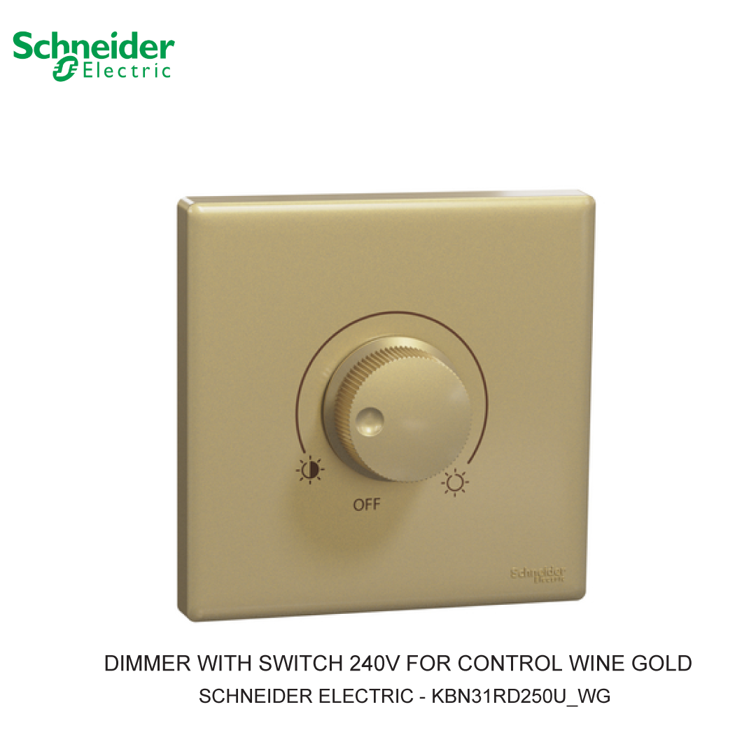 DIMMER WITH SWITCH 240V FOR CONTROL WINE GOLD VIVACE E