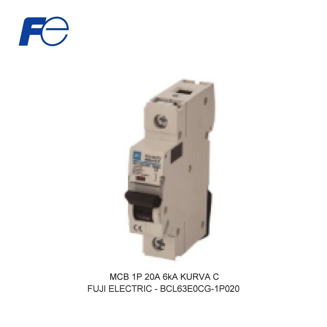 MCB 1P 20A 6kA KURVA C
