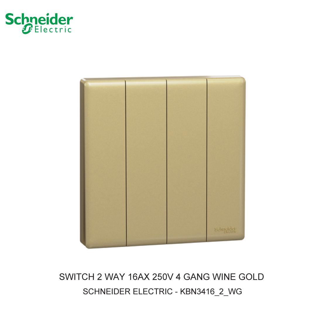 SWITCH 2 WAY 16AX 250V 4 GANG WINE GOLD VIVACE E
