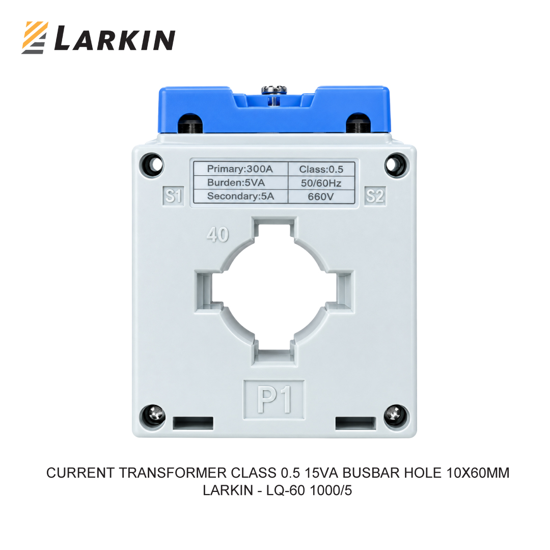 LARKIN CURRENT TRANSFORMER CLASS 0.5 15VA BUSBAR HOLE 10X60MM