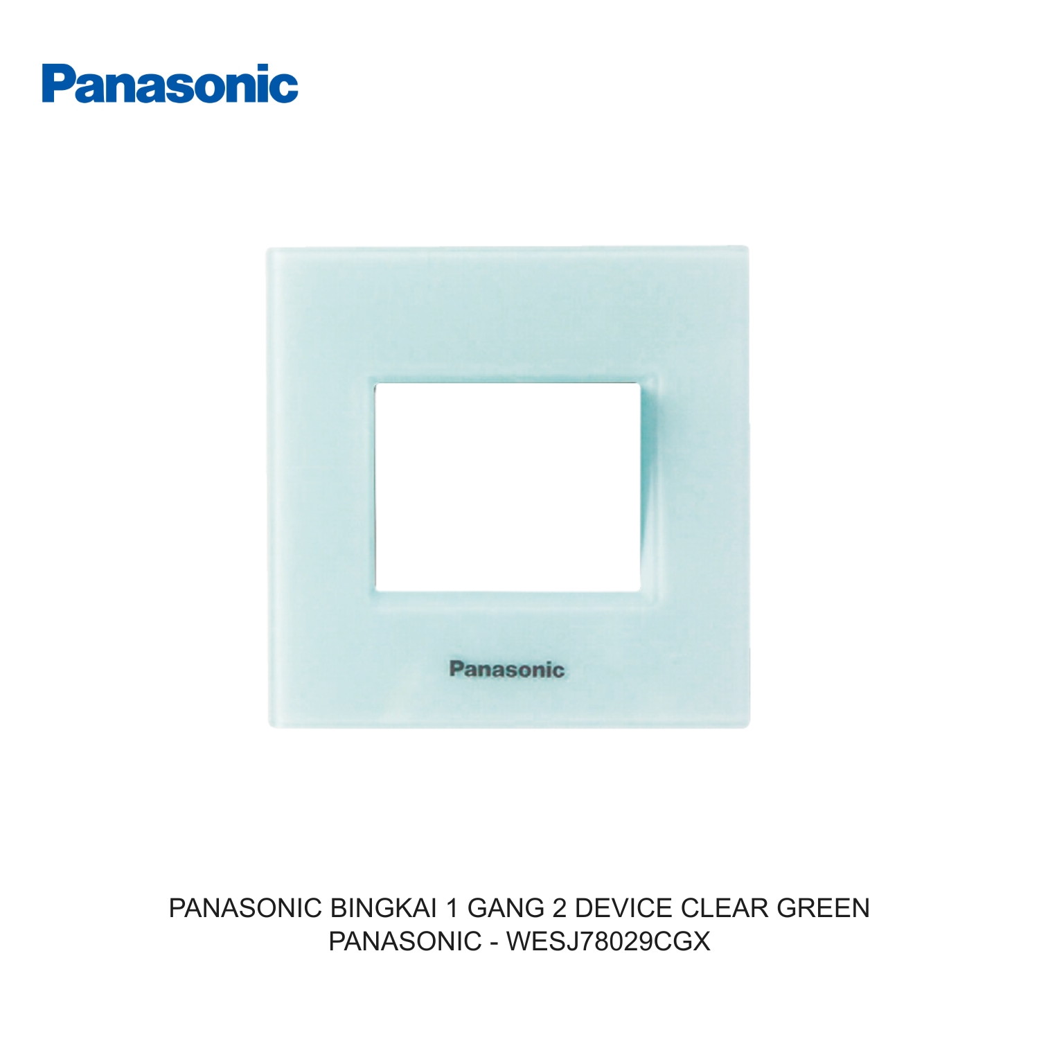 PANASONIC FRAME 1 GANG 2 DEVICE CLEAR GREEN
