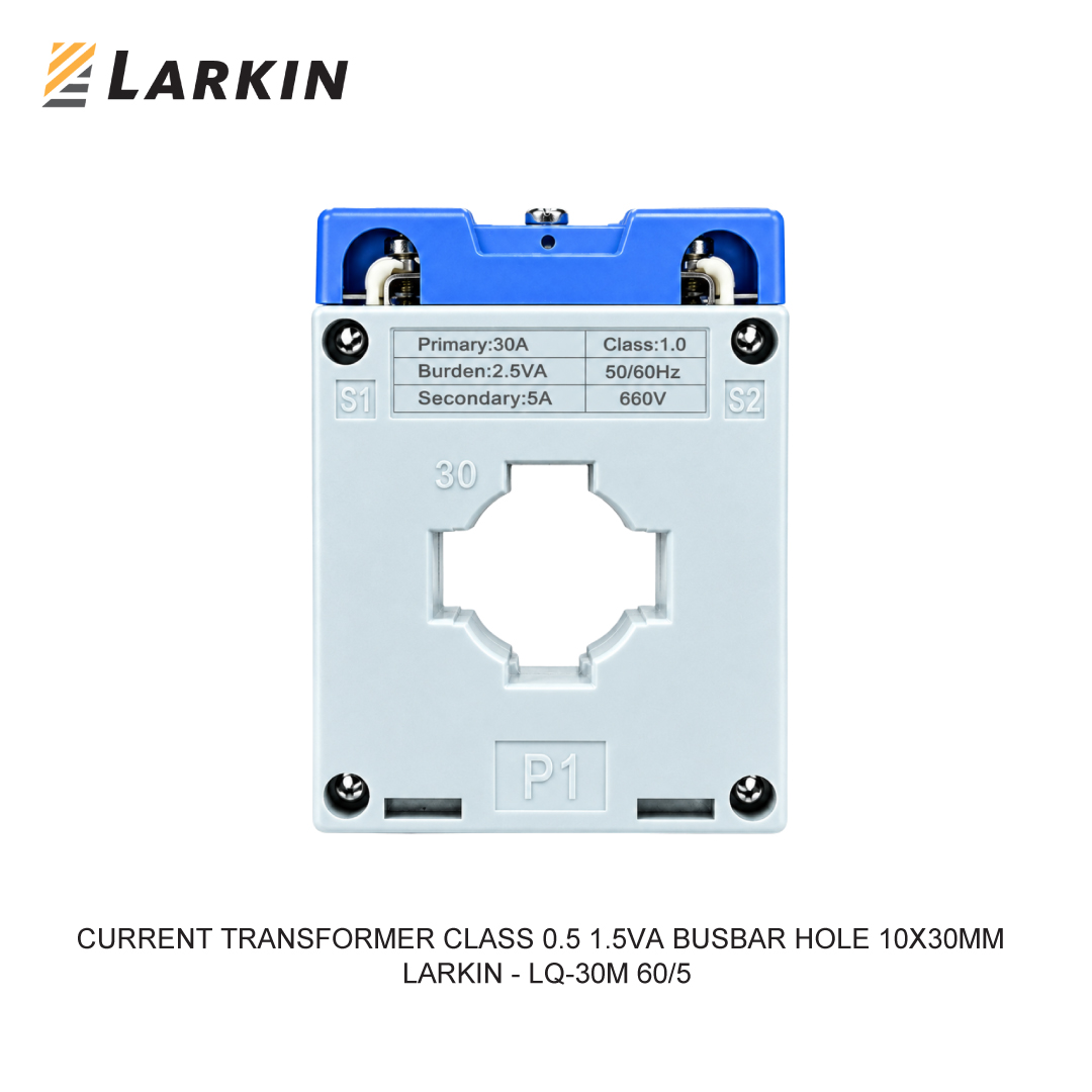 LARKIN CURRENT TRANSFORMER CLASS 0.5 1.5VA BUSBAR HOLE 10X30MM