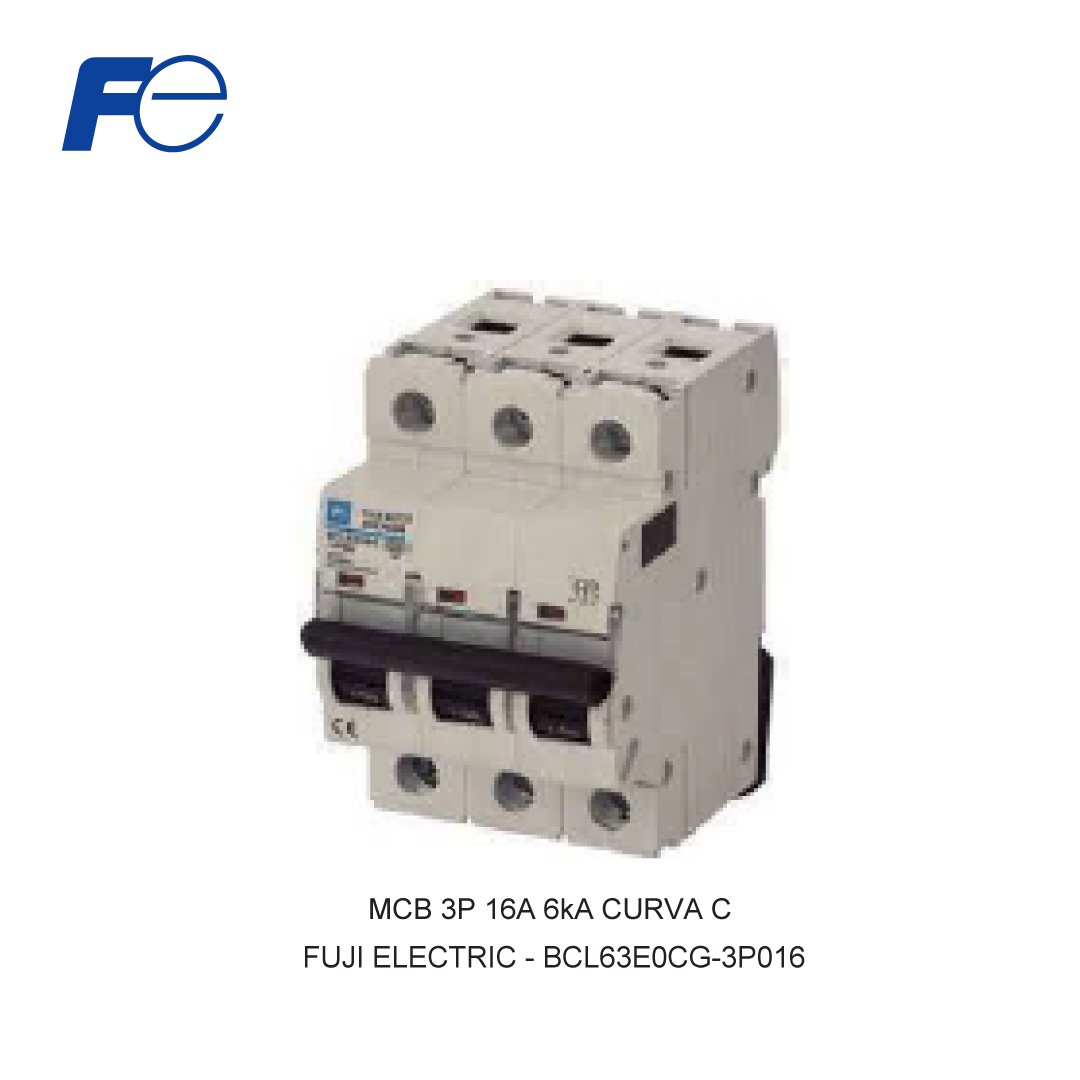 MCB 3P 16A 6kA KURVA C