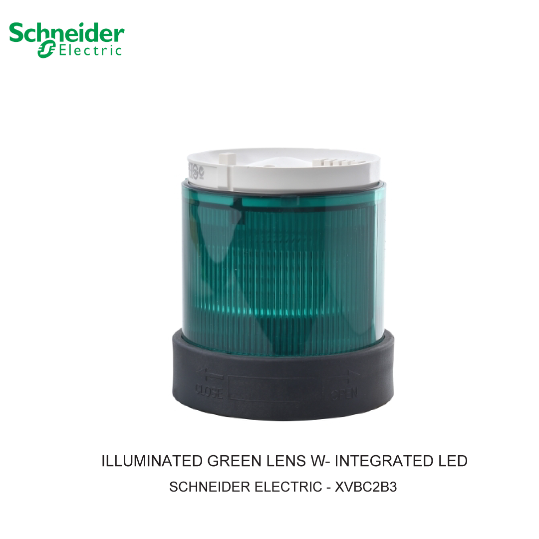 ILLUMINATED GREEN LENS W- INTEGRATED LED