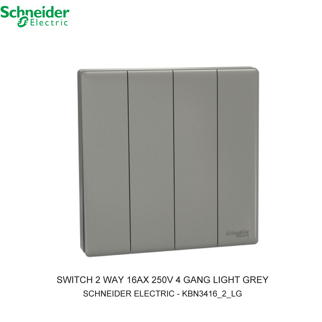 SWITCH 2 WAY 16AX 250V 4 GANG LIGHT GREY VIVACE E